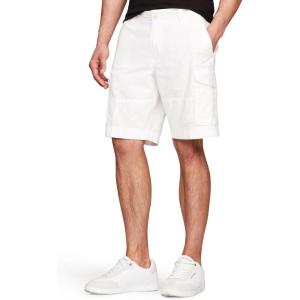 Tommy Hilfiger Men’s 6 Pocket Stretch Cotton Cargo Shorts(Bright White)