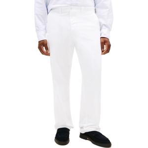Tommy Hilfiger Men’s Big & Tall Stretch Cotton Chino Pants in Classic Fit(Bright White)
