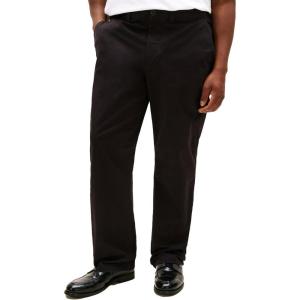 Tommy Hilfiger Men’s Big & Tall Stretch Cotton Chino Pants in Classic Fit(Deep Knit Black)