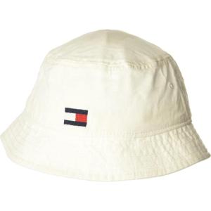 Tommy Hilfiger Mens Bucket Hat(Hilfiger Classic White)