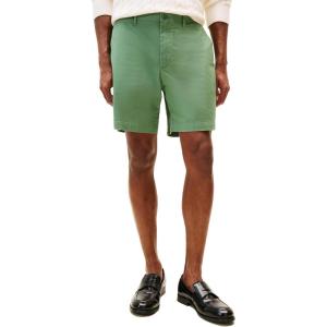 Tommy Hilfiger Mens Casual Cotton Shorts 7 Inch with Stretch(Dusty Meadow)
