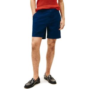 Tommy Hilfiger Mens Casual Cotton Shorts 7 Inch with Stretch(Night Sky)