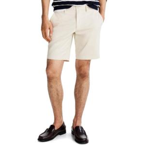 Tommy Hilfiger Men’s Casual Cotton Shorts 9 Inch with Stretch, Also Available in Big and Tall(Bleached Stone)