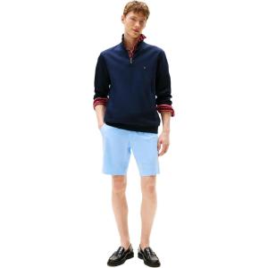 Tommy Hilfiger Men’s Casual Cotton Shorts 9 Inch with Stretch, Also Available in Big and Tall(Vessel Blue)