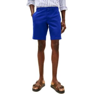 Tommy Hilfiger Men’s Casual Cotton Shorts 9 Inch with Stretch, Also Available in Big and Tall(Wedge Blue)