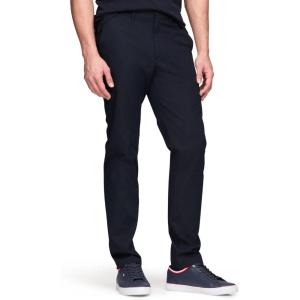 Tommy Hilfiger Mens Casual Moisture Wicking Wrinkle Resistant Stretch Performance Pants in Straight Fit(Desert Sky 2)