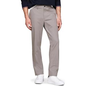Tommy Hilfiger Mens Casual Moisture Wicking Wrinkle Resistant Stretch Performance Pants in Straight Fit(Hydrogen Grey)