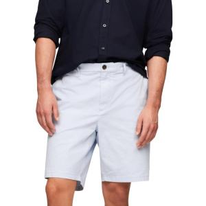 Tommy Hilfiger Men’s Casual Stretch 9” Inseam Chino Shorts(Breezy Blue)