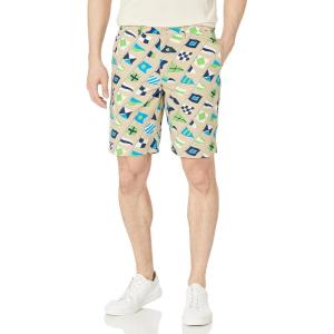 Tommy Hilfiger Men’s Casual Stretch 9” Inseam Chino Shorts(Gentle Gold)