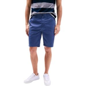 Tommy Hilfiger Men’s Casual Stretch 9” Inseam Chino Shorts(Th Faded Indigo)