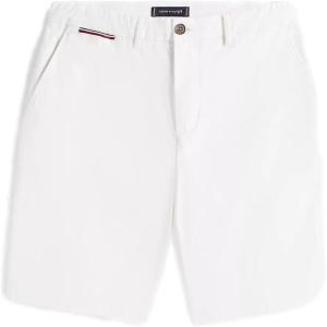 Tommy Hilfiger Men’s Casual Stretch 9” Inseam Chino Shorts(Th Optic White)