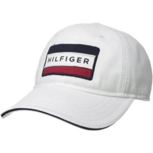 Tommy Hilfiger Men’s Cole Dad Hat(Classic White)