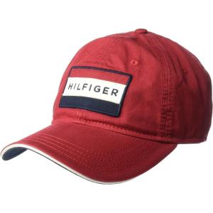 Tommy Hilfiger Men’s Cole Dad Hat(Core Red)