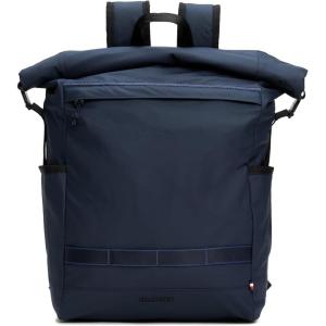 Tommy Hilfiger Mens Colour Rolltop Backpack, Space Blue