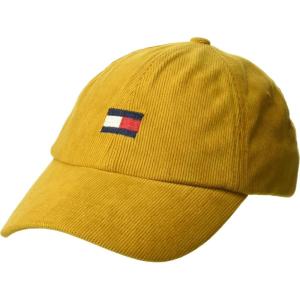 Tommy Hilfiger Mens Cotton Ardin Adjustable Baseball Cap(Crest Gold)