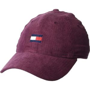 Tommy Hilfiger Mens Cotton Ardin Adjustable Baseball Cap(Deep Rouge)