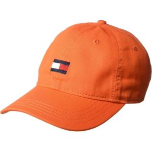 Tommy Hilfiger Mens Cotton Ardin Adjustable Baseball Cap(Orange)