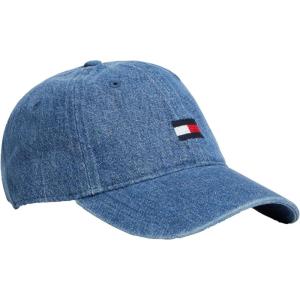 Tommy Hilfiger Mens Cotton Ardin Adjustable Baseball Cap(Rinse Denim)
