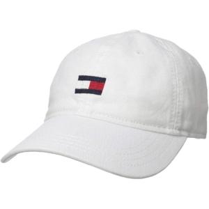 Tommy Hilfiger Mens Cotton Ardin Adjustable Baseball Cap(White)