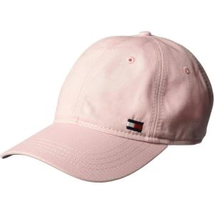 Tommy Hilfiger Men’s Cotton Billy Adjustable Flap Baseball Cap(Crystal Rose)