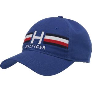 Tommy Hilfiger Men’s Cotton Ira Adjustable Baseball Cap(Waterloo Blue)