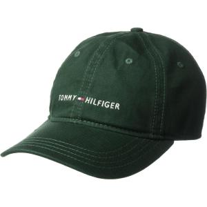 Tommy Hilfiger Mens Cotton Logo Adjustable Baseball Cap(Pine Grove)