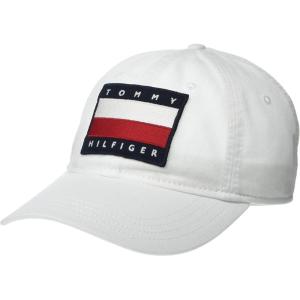 Tommy Hilfiger Mens Cotton Tony Adjustable Baseball Cap(Classic White)
