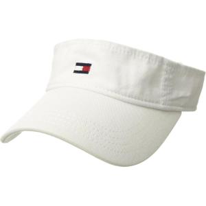 Tommy Hilfiger Men’s Essential Flag Visor(Classic White)