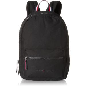 Tommy Hilfiger Mens Jackson Canvas Backpack, Black(Deep Black)