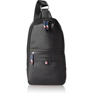 Tommy Hilfiger Men’s Leo Sling Backpack(Th Black)