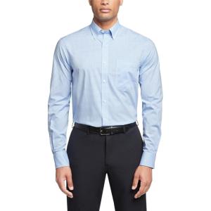 Tommy Hilfiger Men’s Regular Fit Non Iron Gingham Dress Shirt – Amazon Exclusive(Clear Water)