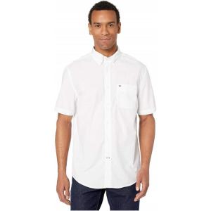 Tommy Hilfiger Men’s Short Sleeve Button-Down Shirt(Bright White)