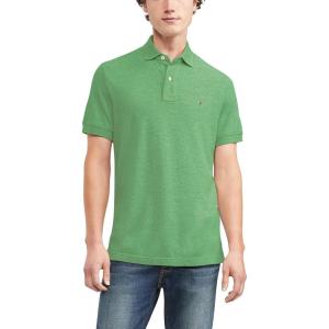 Tommy Hilfiger Men’s Short Sleeve Cotton Pique Polo Shirt in Classic Fit(Apple Green Heather)