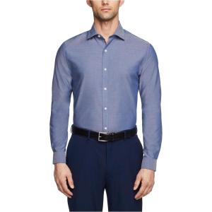 Tommy Hilfiger Men’s Slim Fit Non Iron Solid Dress Shirt(Night Blue)