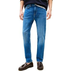 Tommy Hilfiger Mens Slim Fit Stretch Jeans for Men(Mid Indigo)