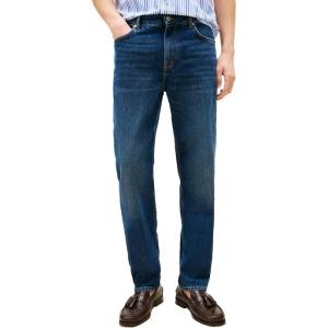 Tommy Hilfiger Mens Slim Straight Fit Stretch Jeans for Men(Dark Indigo)