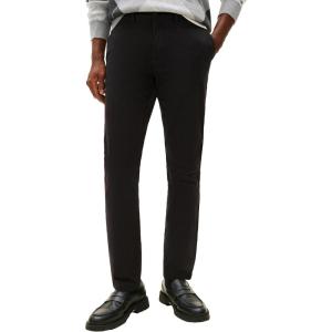 Tommy Hilfiger Men’s Stretch Cotton Chino Pants in Slim Fit(Black)