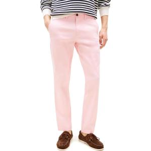 Tommy Hilfiger Men’s Stretch Cotton Chino Pants in Slim Fit(Pink Shade)