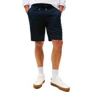 Tommy Hilfiger Mens Summer Linen Shorts 10 Inch in Relaxed Fit(Desert Sky)