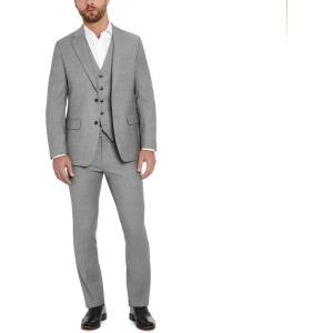 Tommy Hilfiger TH Flex Modern Fit Suit Separates Jacket, Black/White, 38 Regular