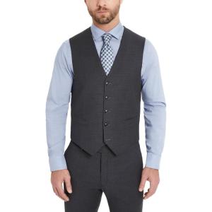 Tommy Hilfiger TH Flex Modern Fit Suit Separates Vest, Charcoal, Medium