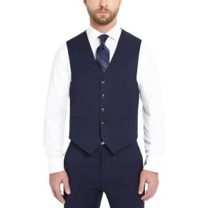 Tommy Hilfiger TH Flex Modern Fit Suit Separates Vest, Navy, Medium