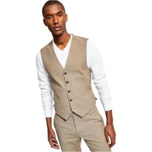 Tommy Hilfiger TH Flex Modern Fit Suit Separates Vest, Tan, Medium