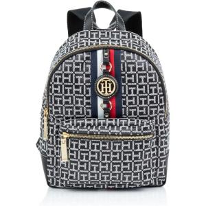 Tommy Hilfiger Women’s Jaden Plus Backpack(Black/White)