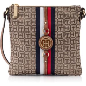 Tommy Hilfiger Women’s Jaden Plus Crossbody(Tan/Dk Chocolate)