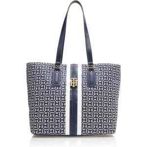 Tommy Hilfiger Women’s Jaden Plus Tote(Light Stone/Navy)