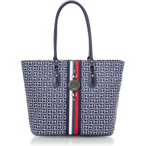 Tommy Hilfiger Women’s Jaden Plus Tote(Navy/White)
