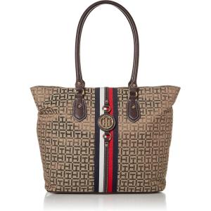 Tommy Hilfiger Women’s Jaden Plus Tote(Tommy Dark Chocolate)