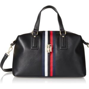 Tommy Hilfiger Women’s Jaden Satchel Crossbody Bag(Black)