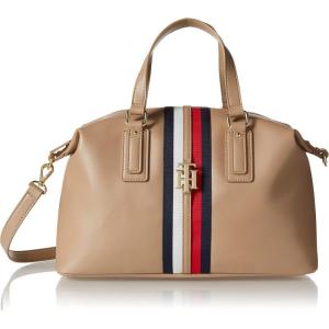 Tommy Hilfiger Women’s Jaden Satchel Crossbody Bag(Sherwood Tan)